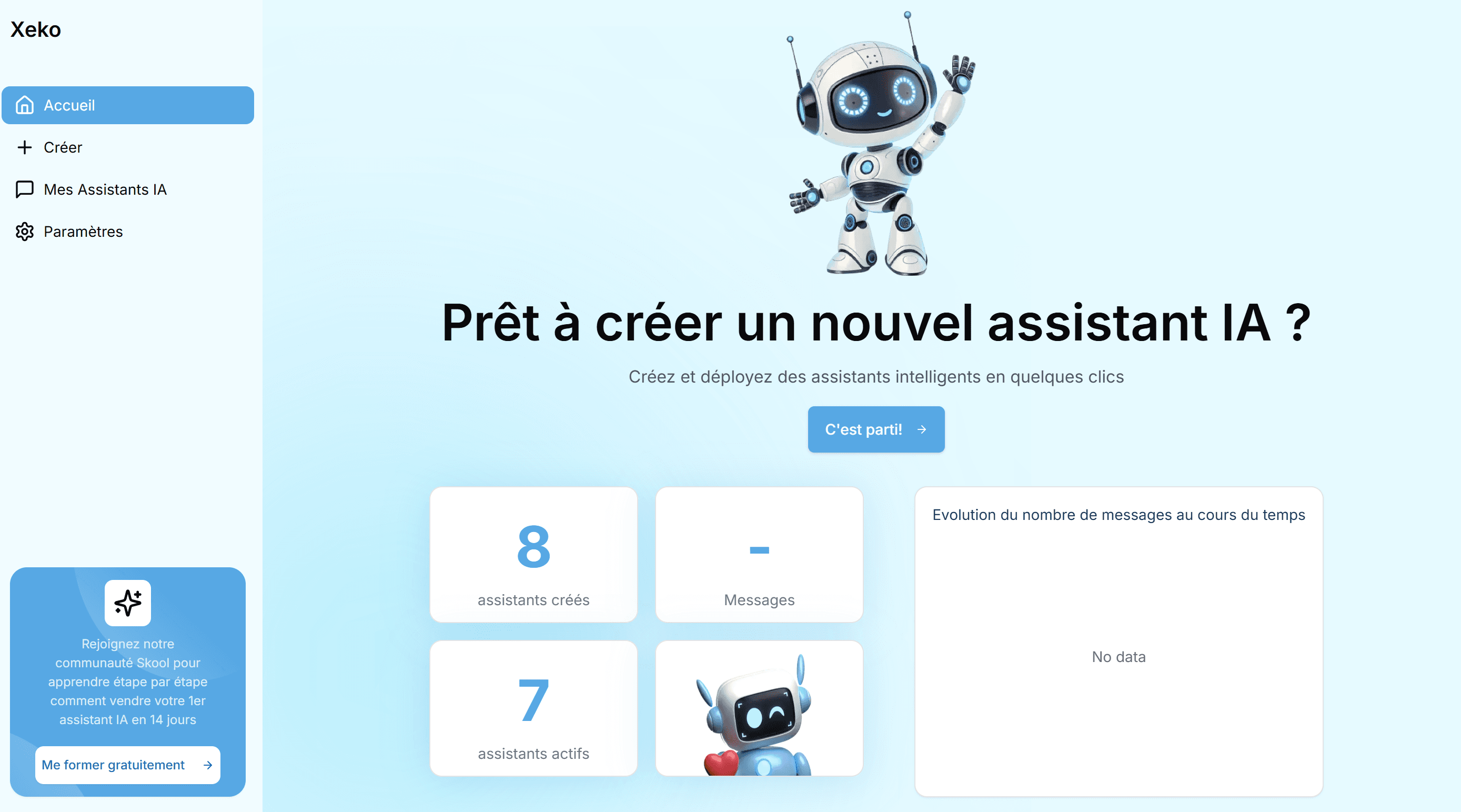 Xeko : plateforme no-code pour intégrer un GPT sur un site internet