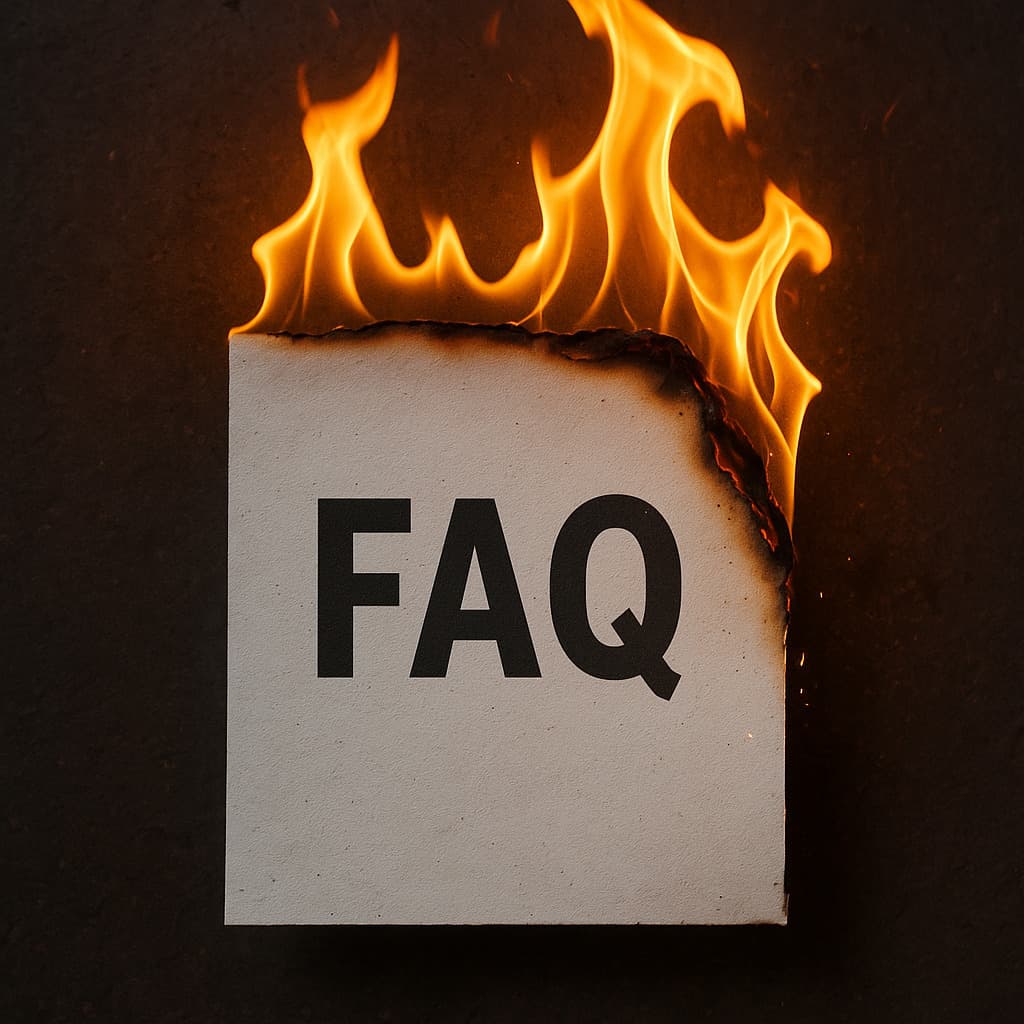 Chatbot IA qui remplace une FAQ traditionnelle sur un site web